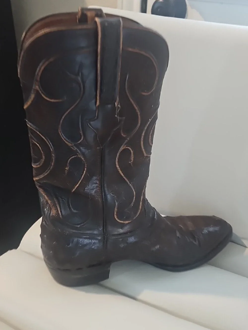 Lucchese Tan Leather Insole with Black Branded Patch